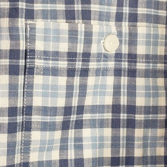 LL Bean Guide Shirt Men's Small Blue Plaid Cotton Outdoor Camping - Picture 9 of 9